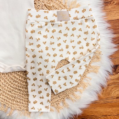 Conj. de Malha 3 peças - Gola Rendada com Laço - Off White